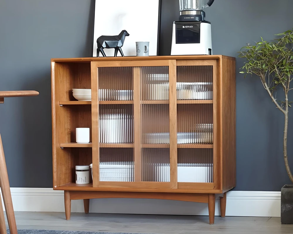 glass front sideboard