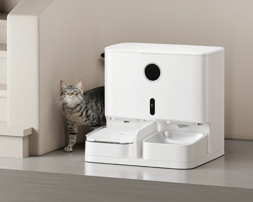 automatic cat feeder with camera