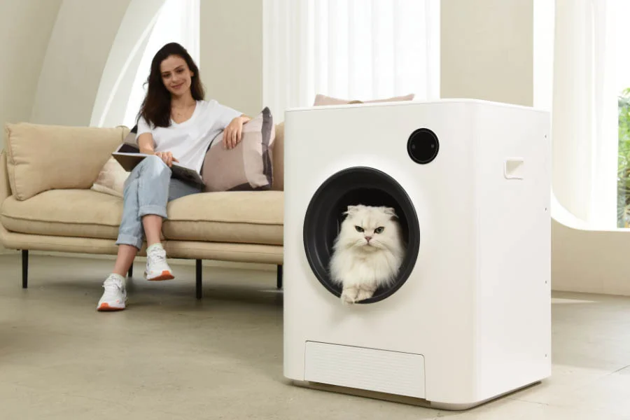 self-cleaning cat litter boxes