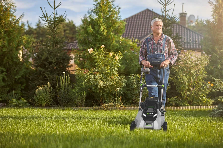 electric powered lawn mower