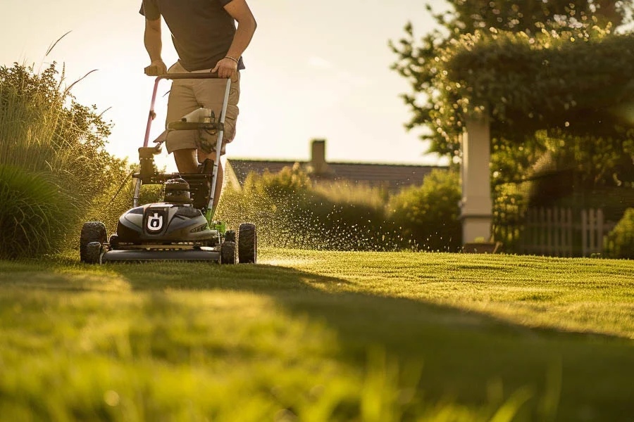 cordless self propelled lawn mower