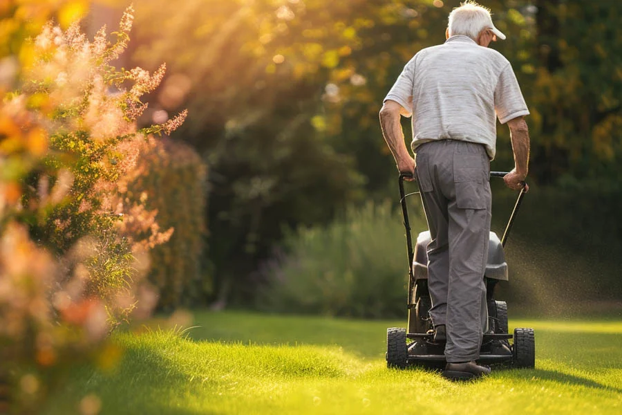 electric powered lawn mower