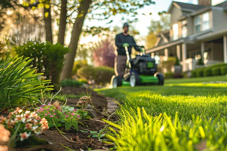 electric powered lawn mower